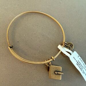 Alex and Ani Gold Tone Charm Bracelet